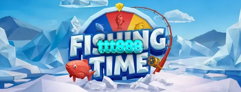Tampilan visual permainan Fishing Time oleh BGaming dengan elemen roda keberuntungan.